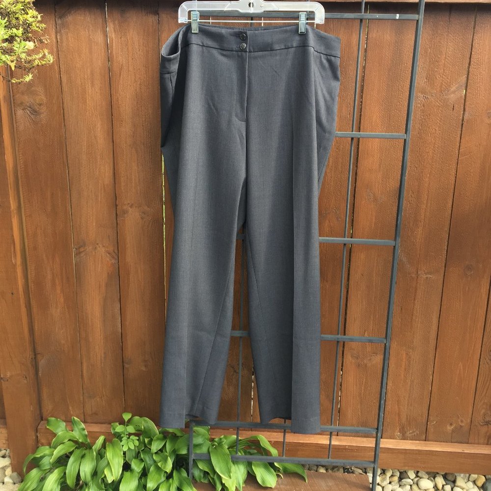 Calvin Klein Charcoal Gray Trousers 20W